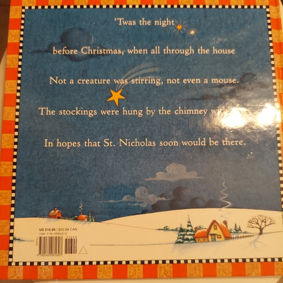 Mary Engelbreit The Night Before Christmas Plaid Santa - Picture 2 of 2